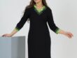 Платье трикотажное Гламур (зеленое)